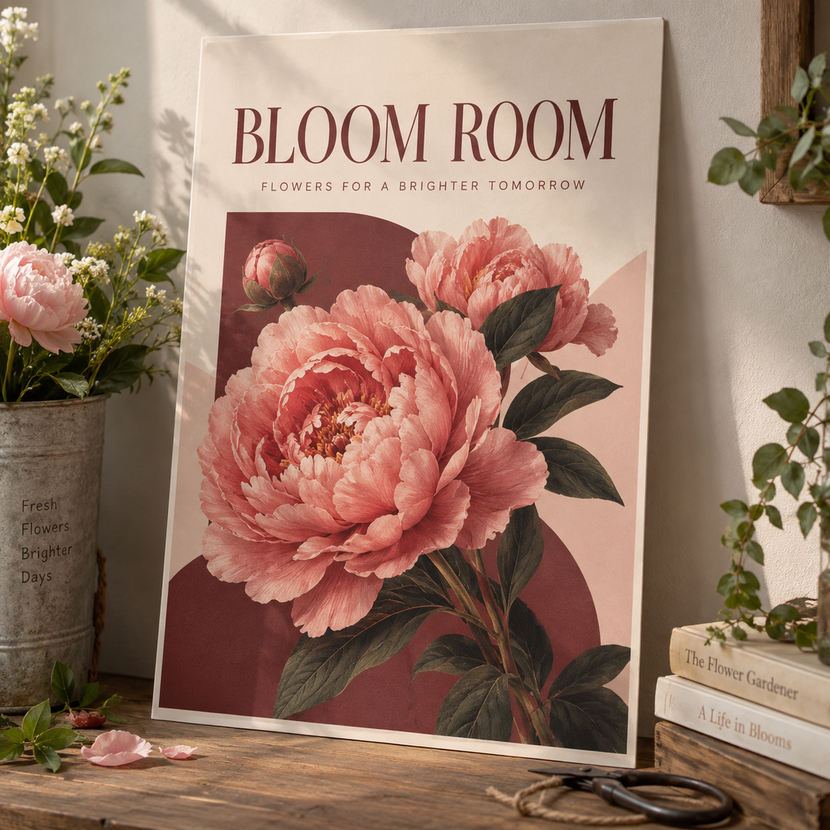 20 x 30 Posters: BLOOM ROOM florist example artwork