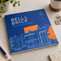 210 x 210 mm Square Perfect Bound Books & Brochures: BELL & BRICK estate agency example artwork