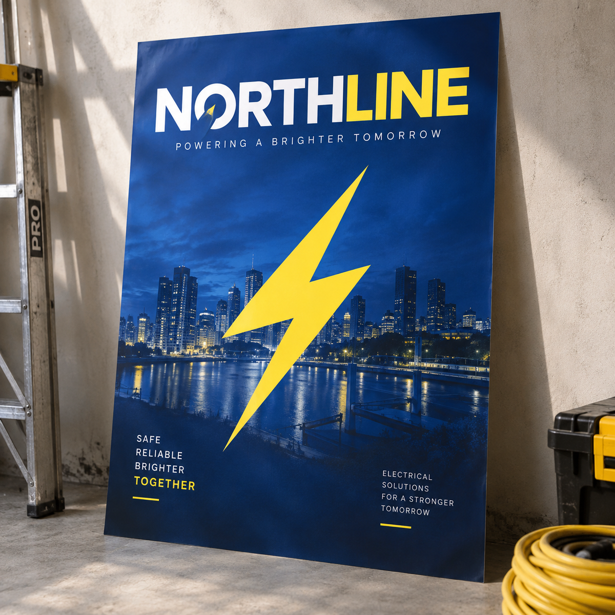 A0 Posters: NORTHLINE electrician example artwork