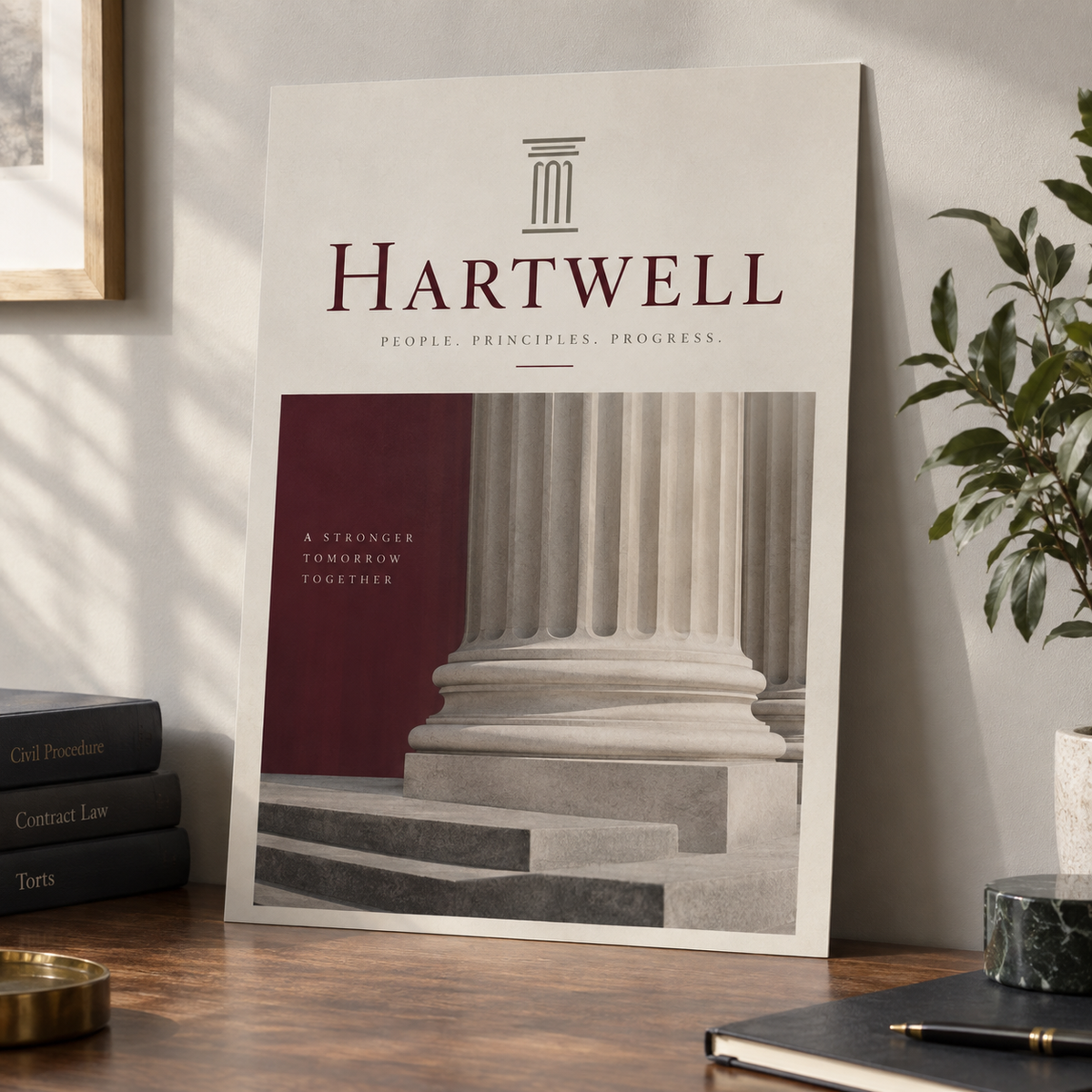 A3 Posters: HARTWELL legal practice example artwork