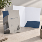A5 Presentation Folders: ARCH & FORM architect example artwork