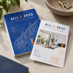A7 Flyers & Leaflets: BELL & BRICK estate agency example artwork