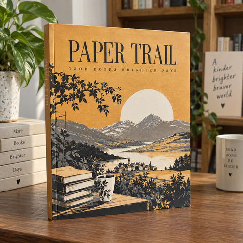 B Format Perfect Bound Books & Brochures: PAPER TRAIL bookshop example artwork