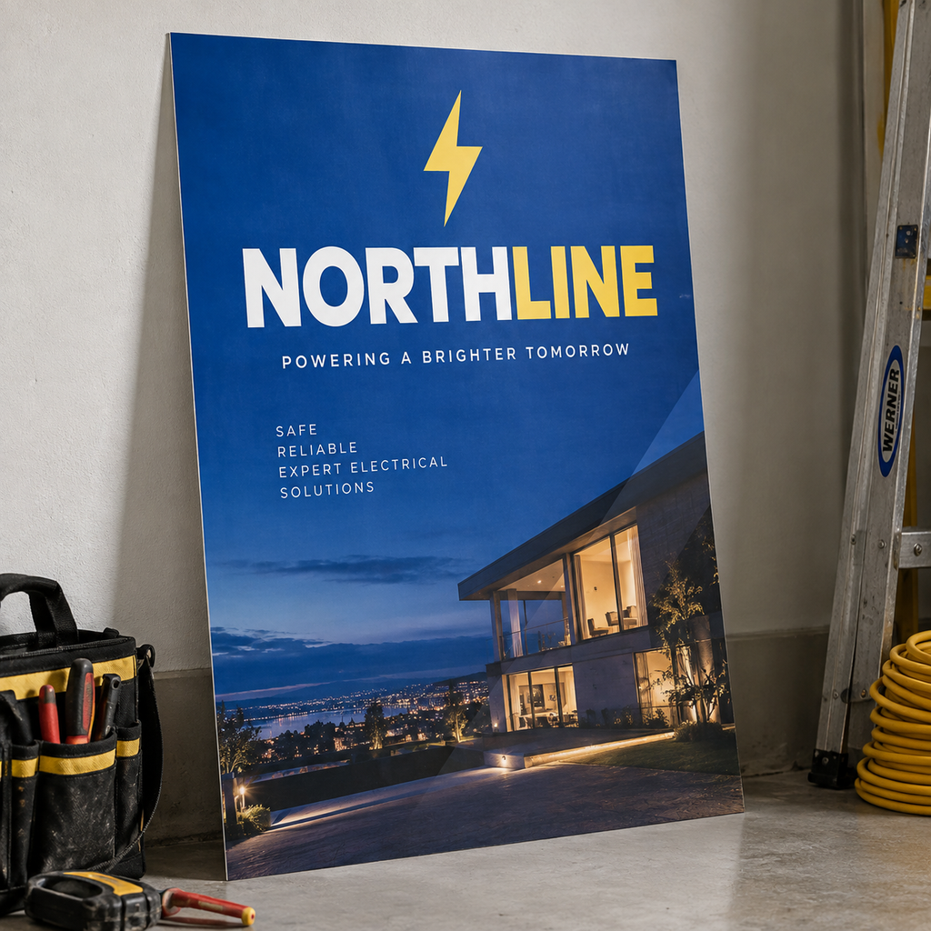 B1 Posters: NORTHLINE electrician example artwork