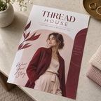 Bond Flyers & Leaflets: THREAD HOUSE clothing boutique example artwork