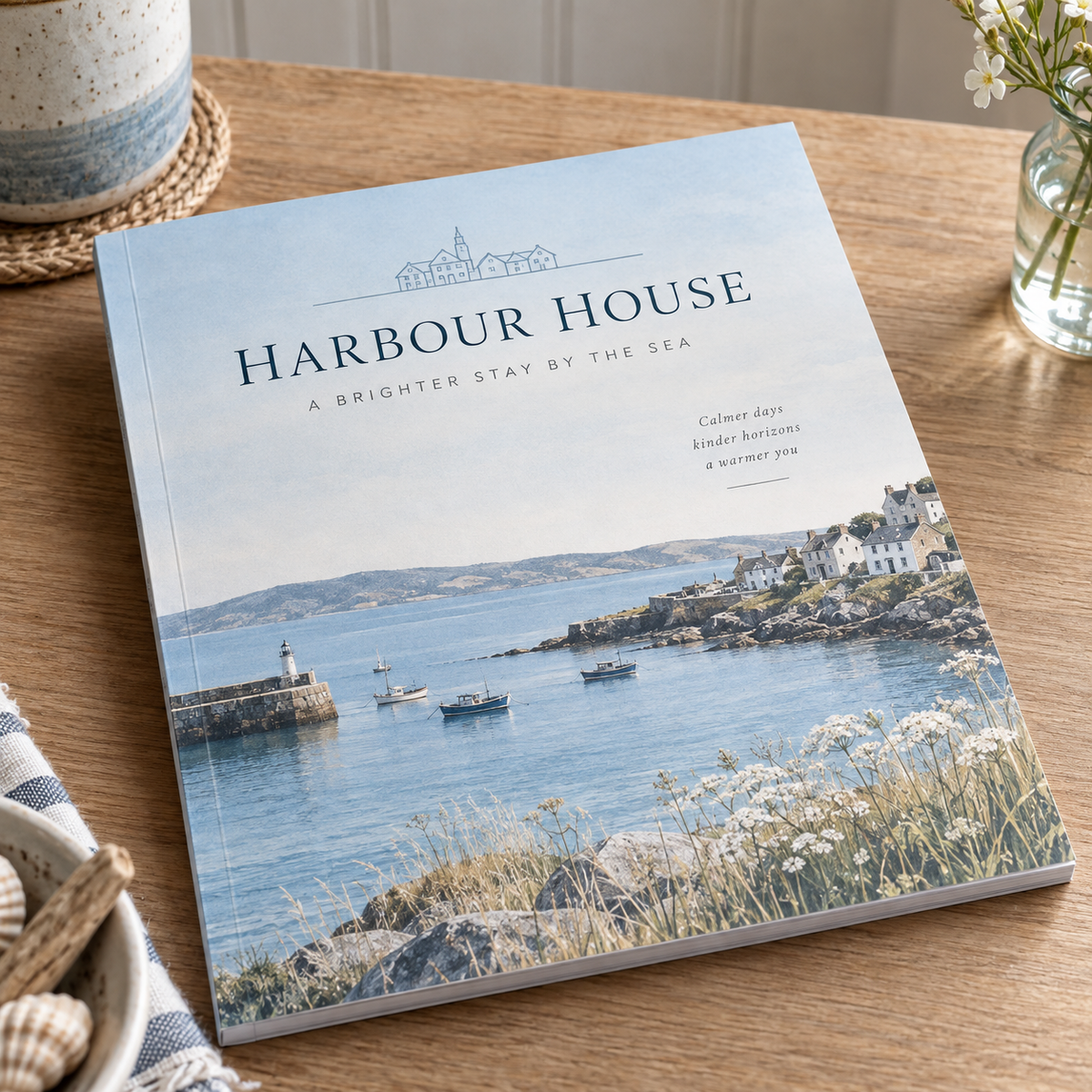 Demy Perfect Bound Books & Brochures: HARBOUR HOUSE guesthouse example artwork