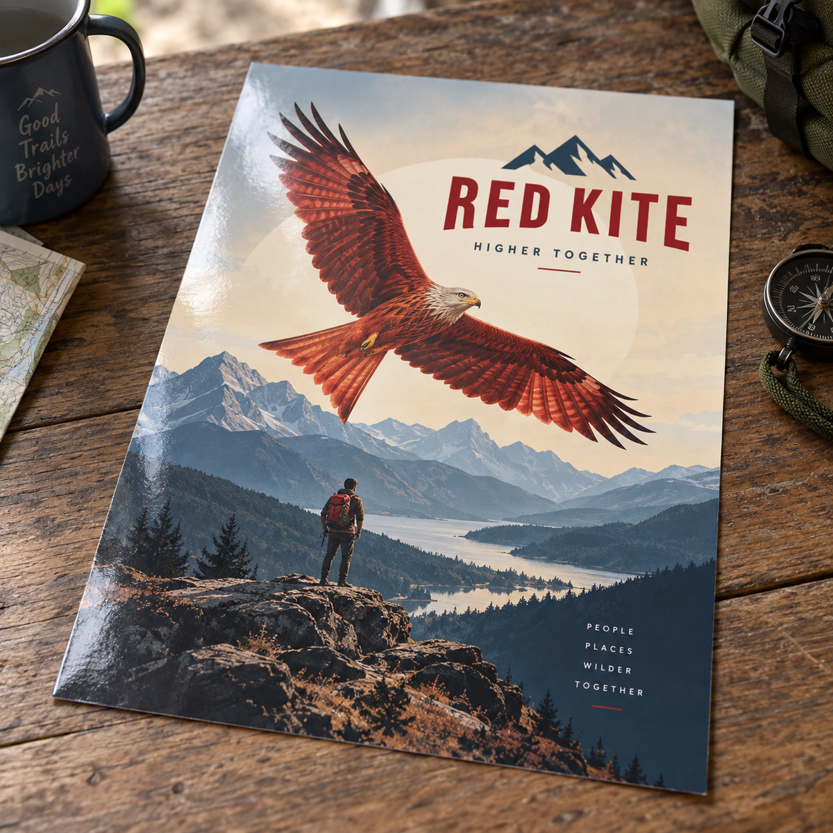 Gloss Flyers & Leaflets: RED KITE adventure club example artwork