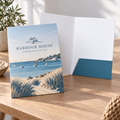 Glued Presentation Folders: HARBOUR HOUSE guesthouse example artwork