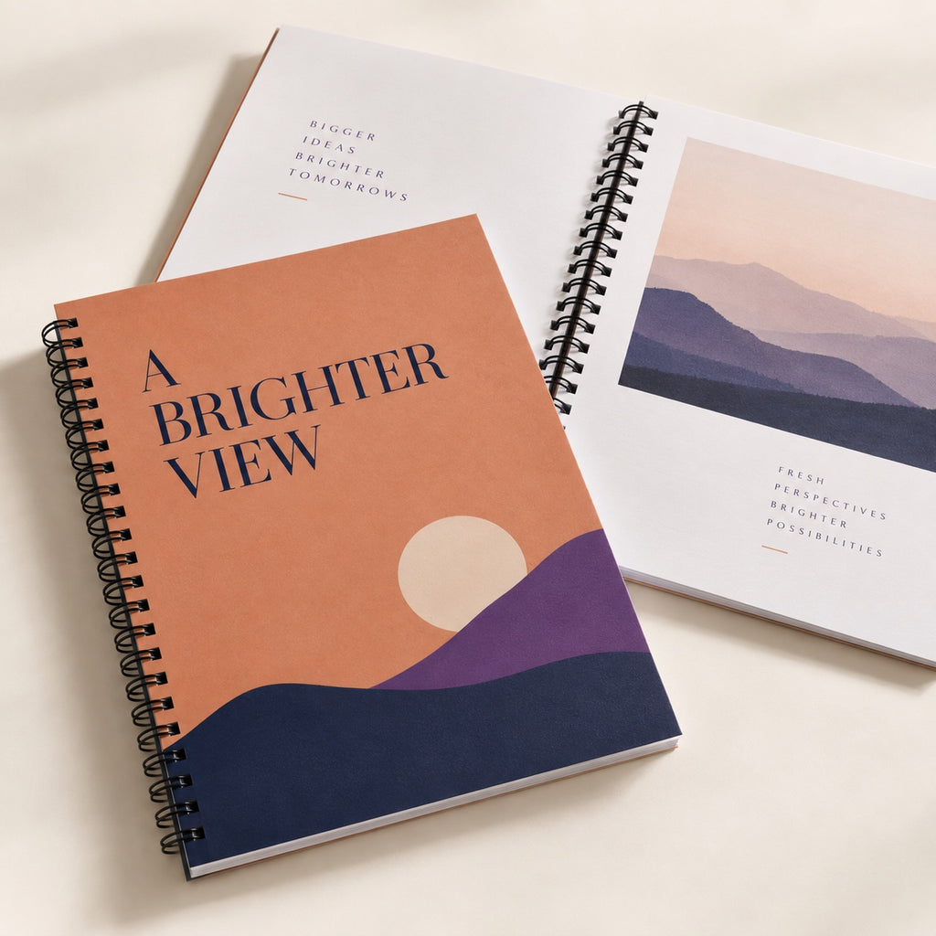A4 Wiro Bound Brochures full product example