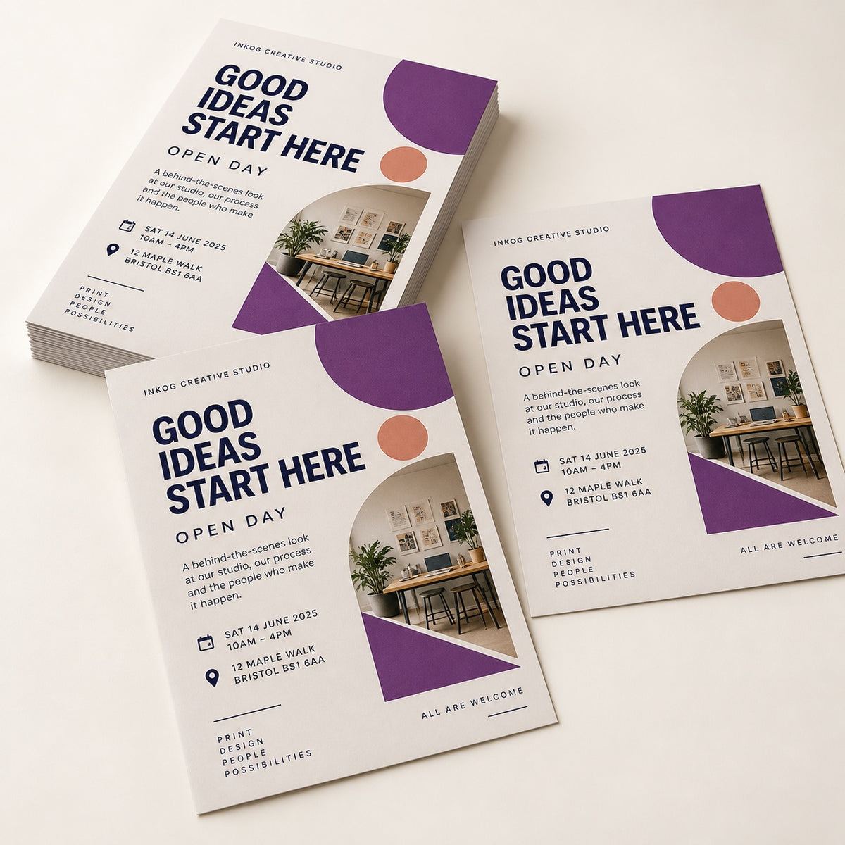 A5 Flyers & Leaflets product and finish example