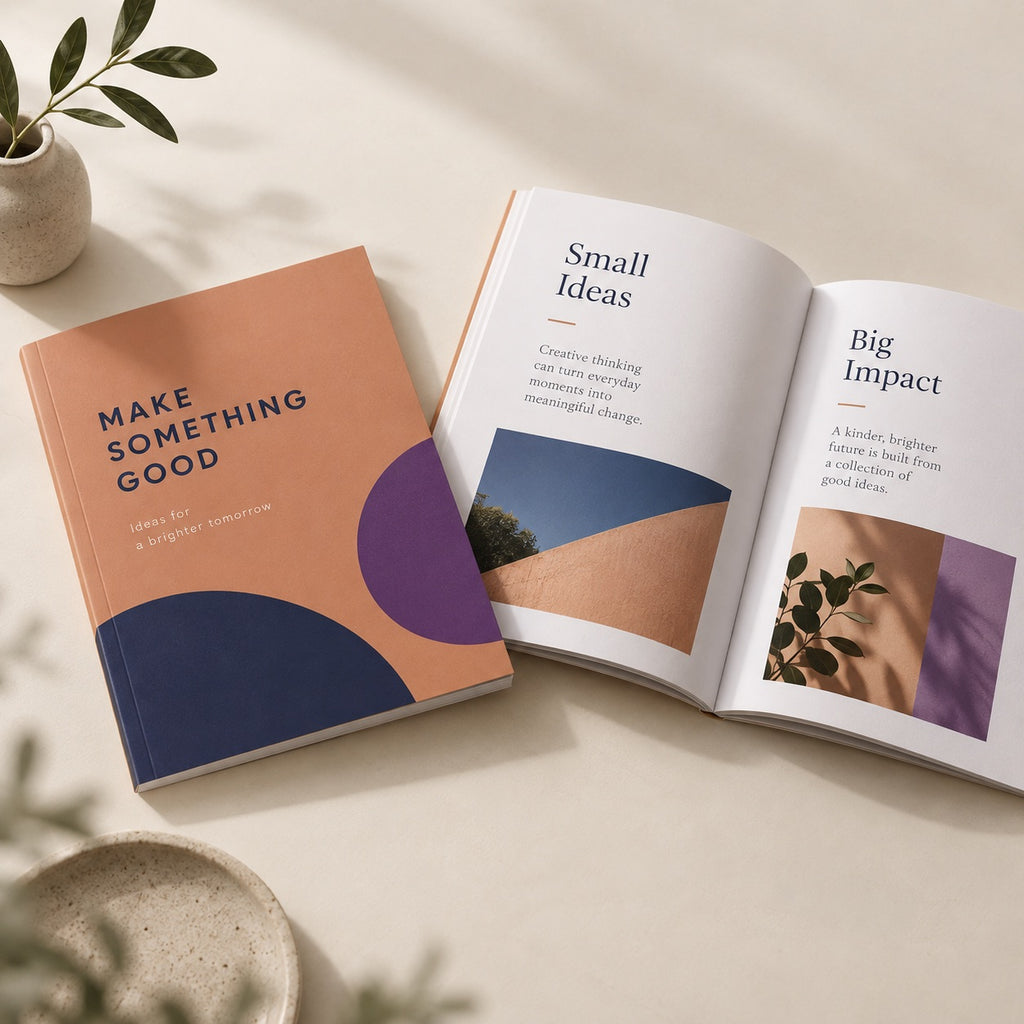 A6 Perfect Bound Books & Brochures full product example