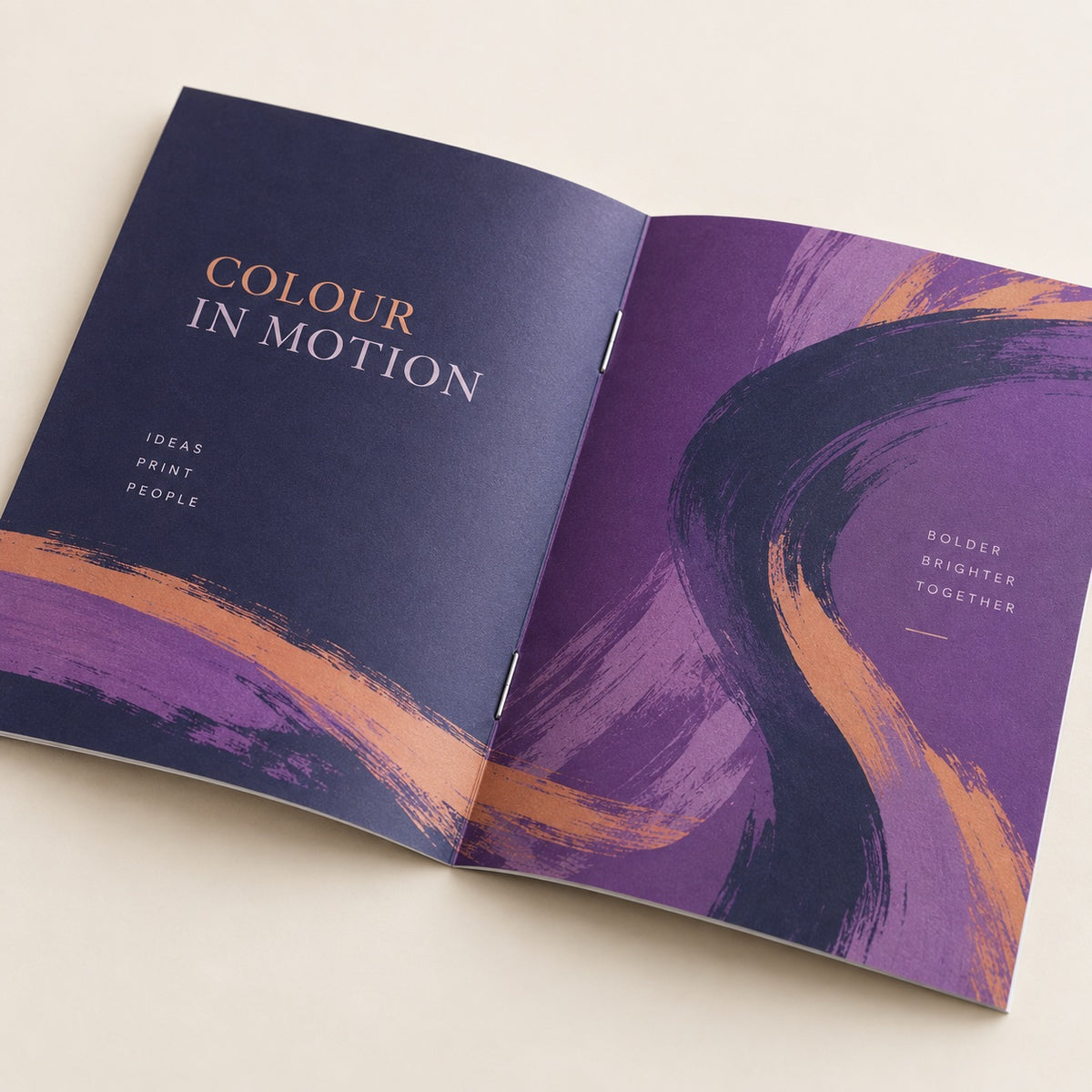 A6 Stapled Brochures print and material detail