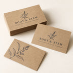 Brown Kraft Business Cards full product example