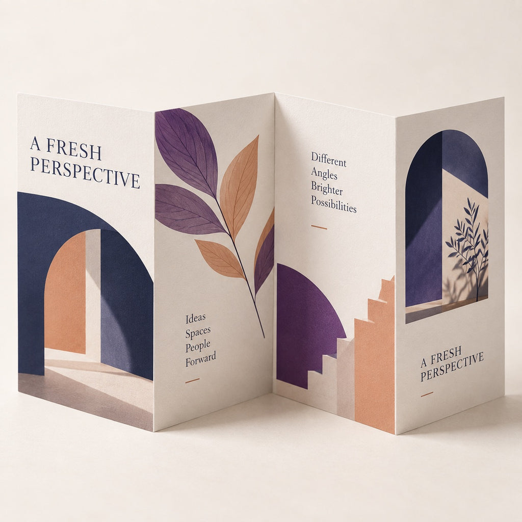 Concertina Fold Flyers & Leaflets print and material detail