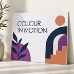 Printed Correx sign showing a smooth face, flute openings on the top edge and a closed side edge.