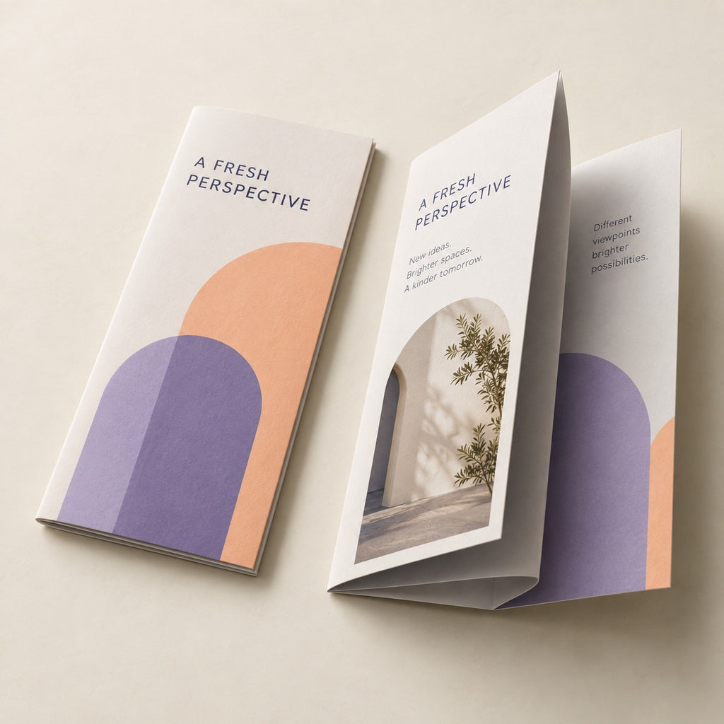 Double Parallel Fold Flyers & Leaflets full product example