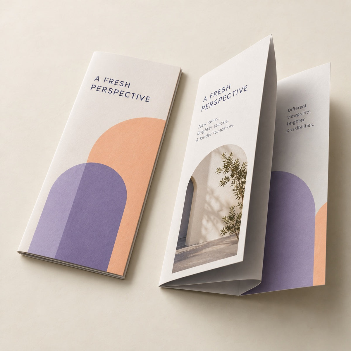 Double Parallel Fold Flyers & Leaflets full product example