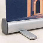 Economy Roller Banners material and construction close-up