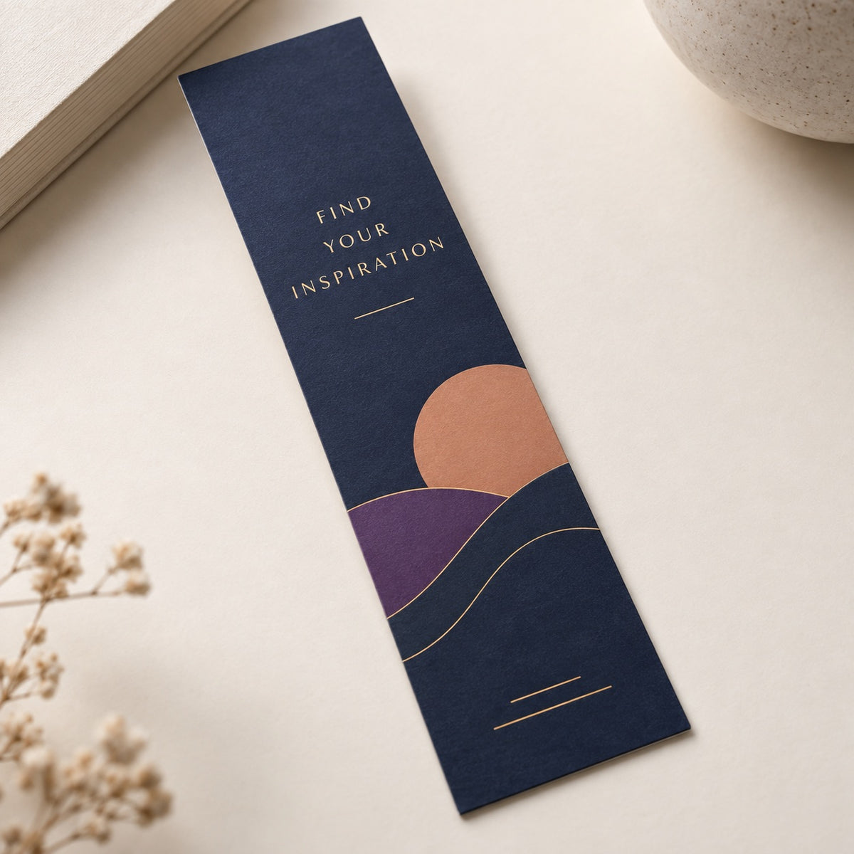Foil Bookmarks print and material detail