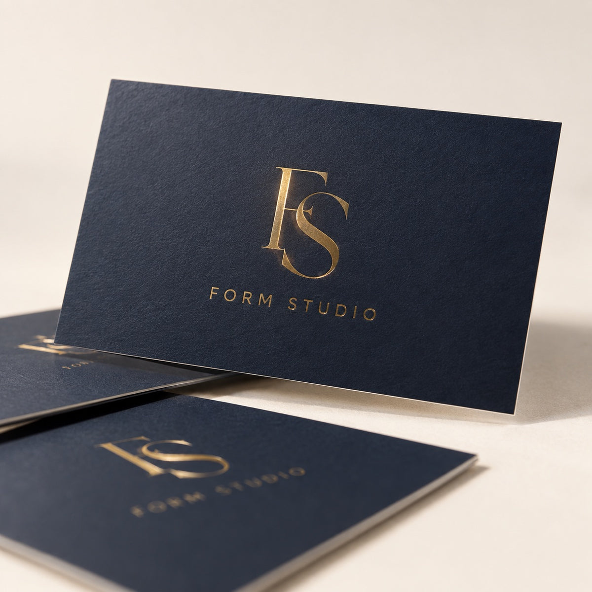 Foil Business Cards print and finishing detail
