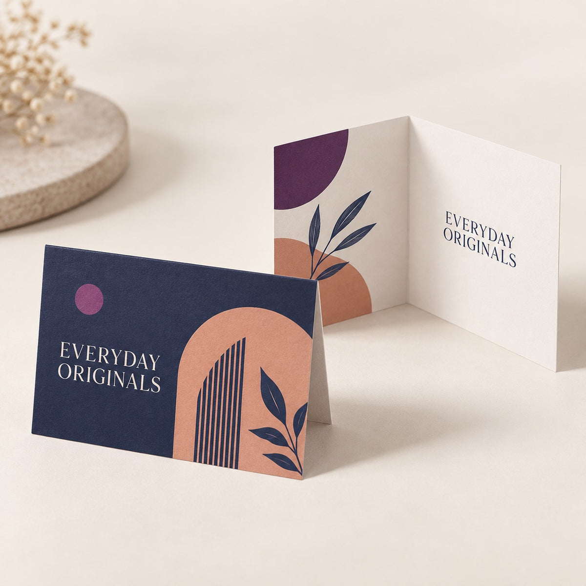Folded Business Cards full product example