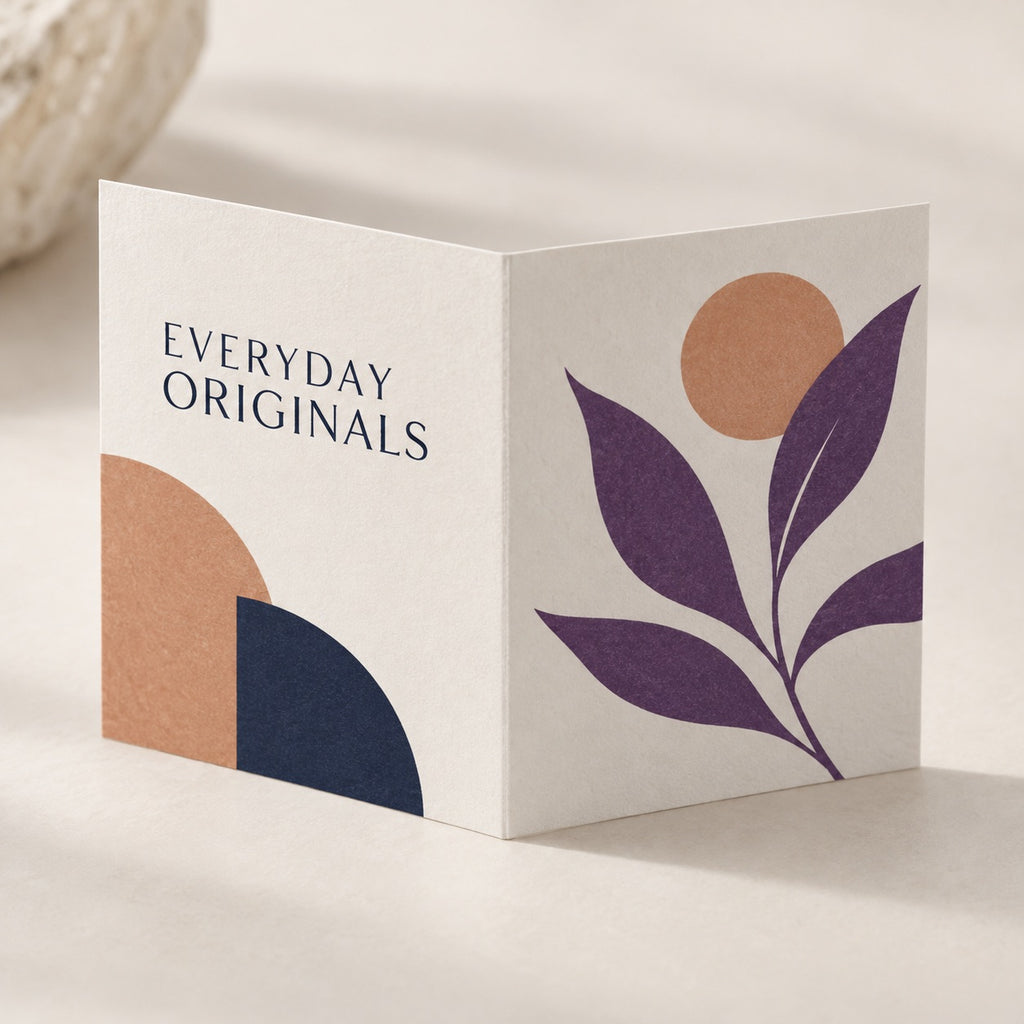 Folded Business Cards print and material detail