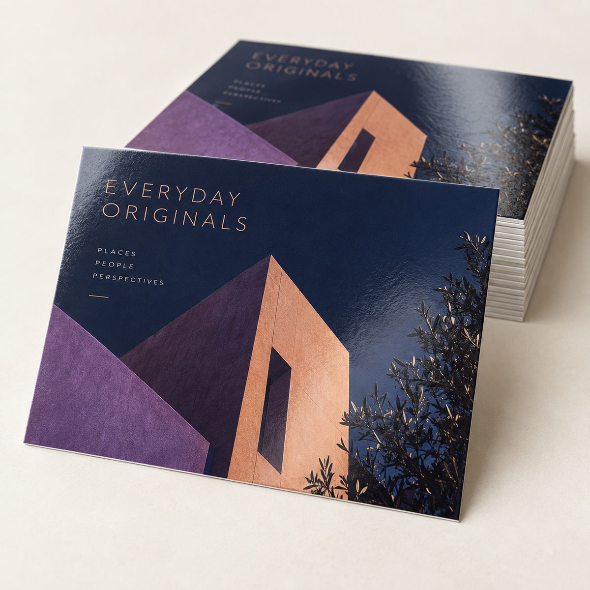 Gloss Postcards print and material detail