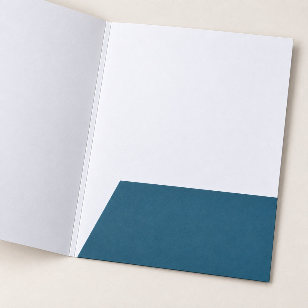 Glued Presentation Folders print and material detail