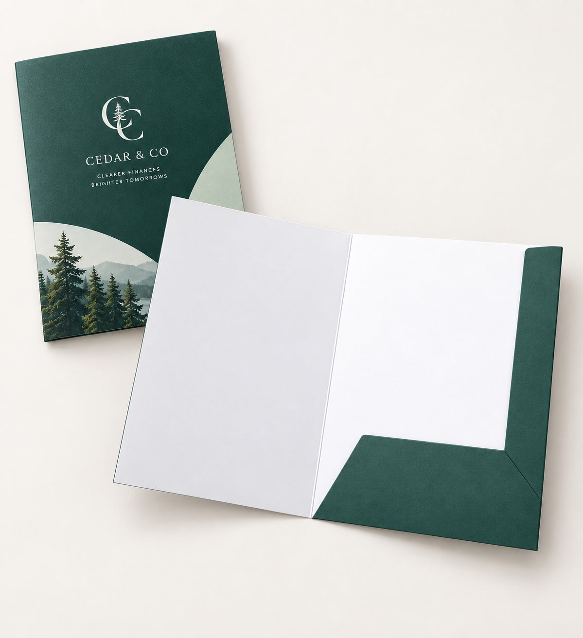 Interlocking Presentation Folders full product example