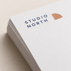 Close-up of letterhead printing and clean paper edges