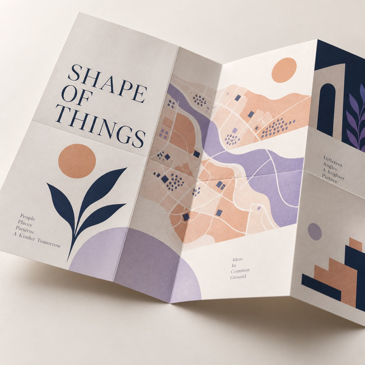 Map Fold Flyers & Leaflets print and material detail
