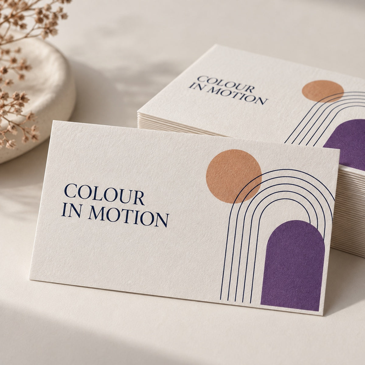 Pulp Business Cards print and material detail