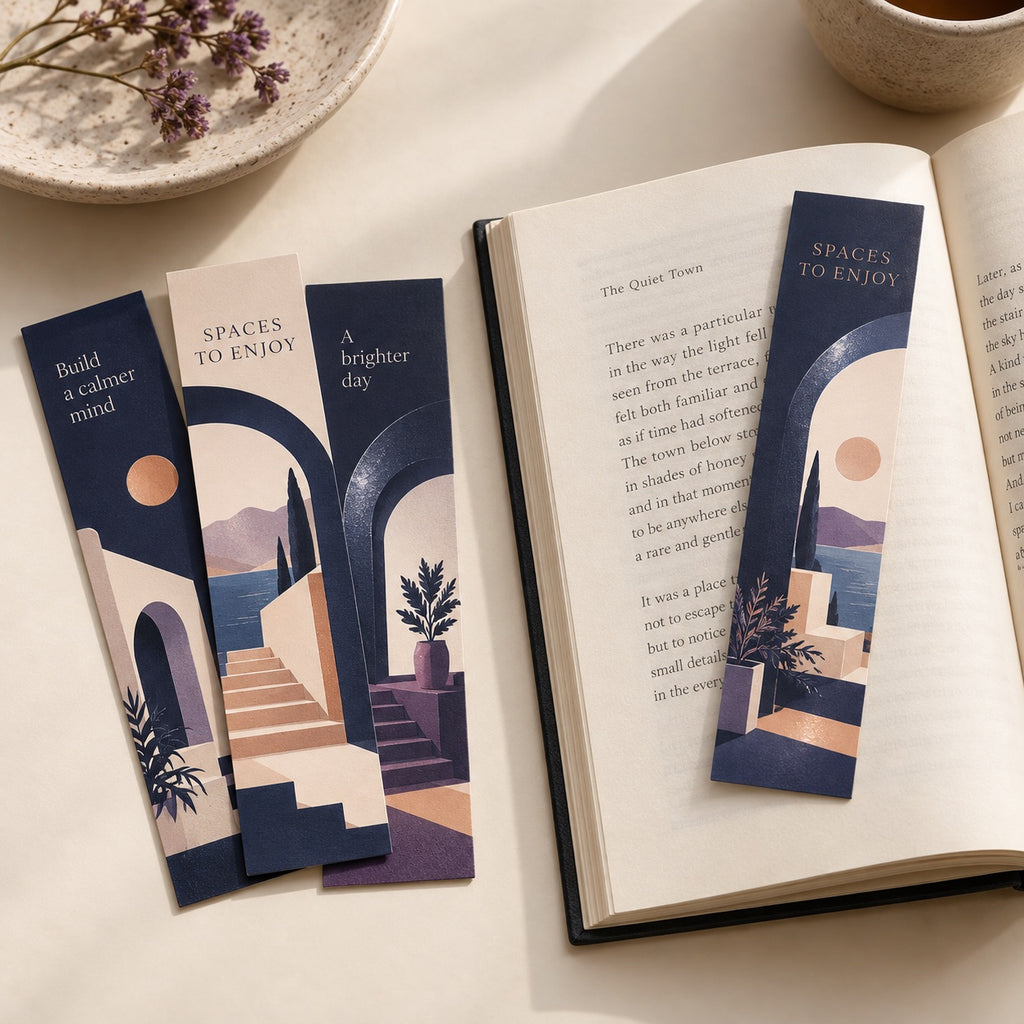 Spot UV Bookmarks full product example