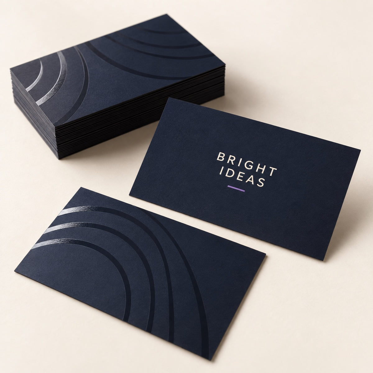 Spot UV Business Cards full product example