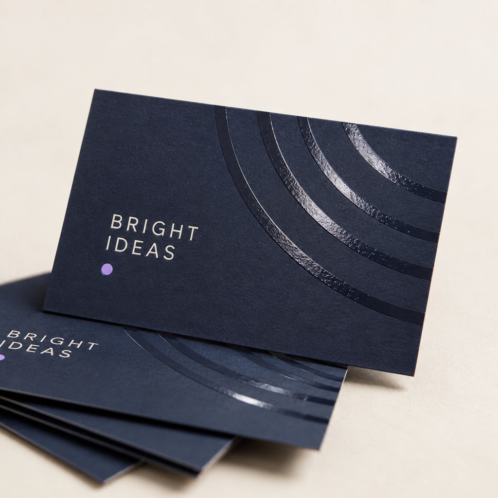 Spot UV Business Cards print and finishing detail