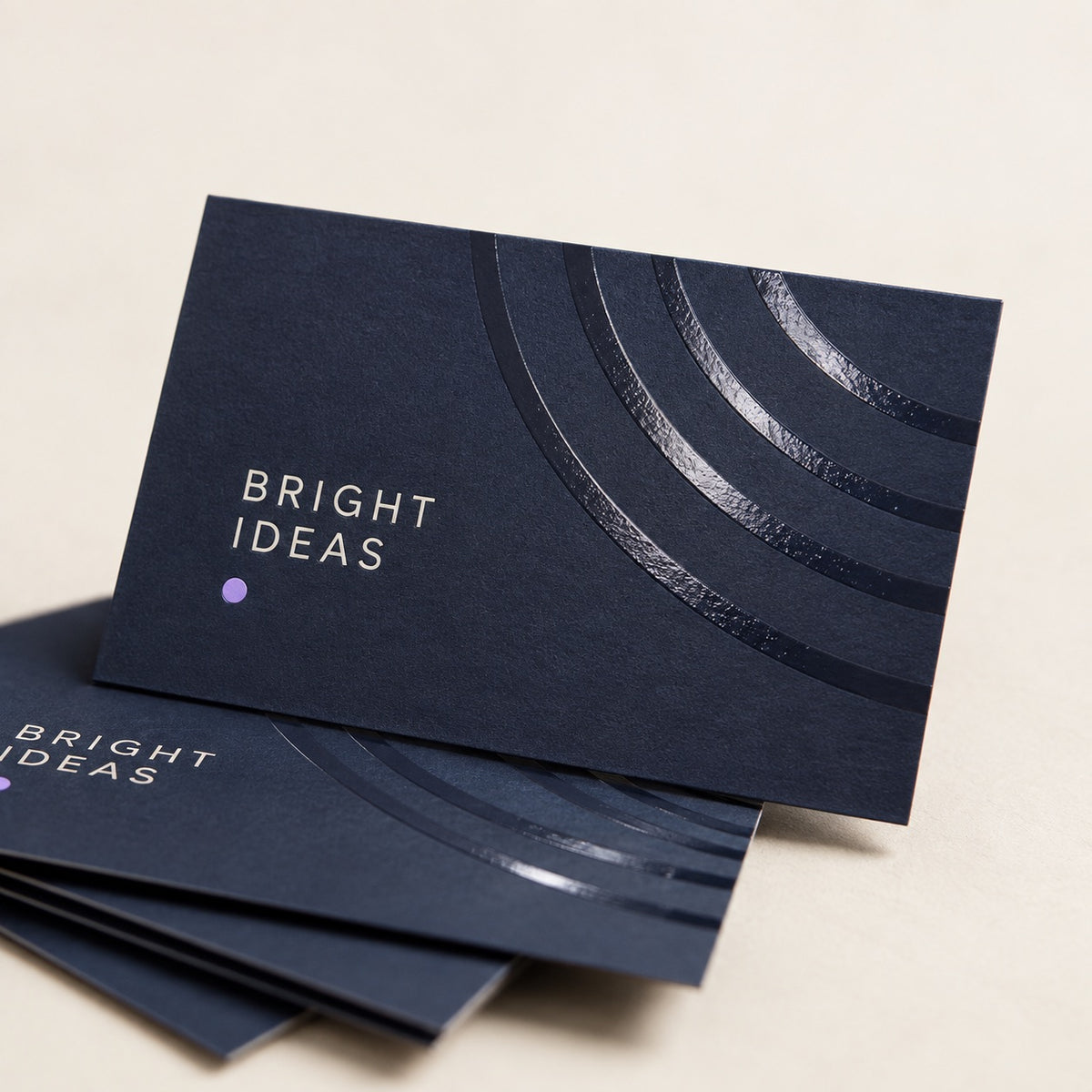 Spot UV Business Cards print and finishing detail
