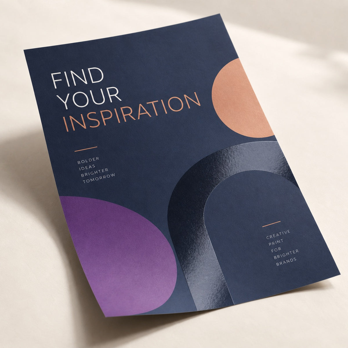 Spot UV Flyers & Leaflets print and material detail