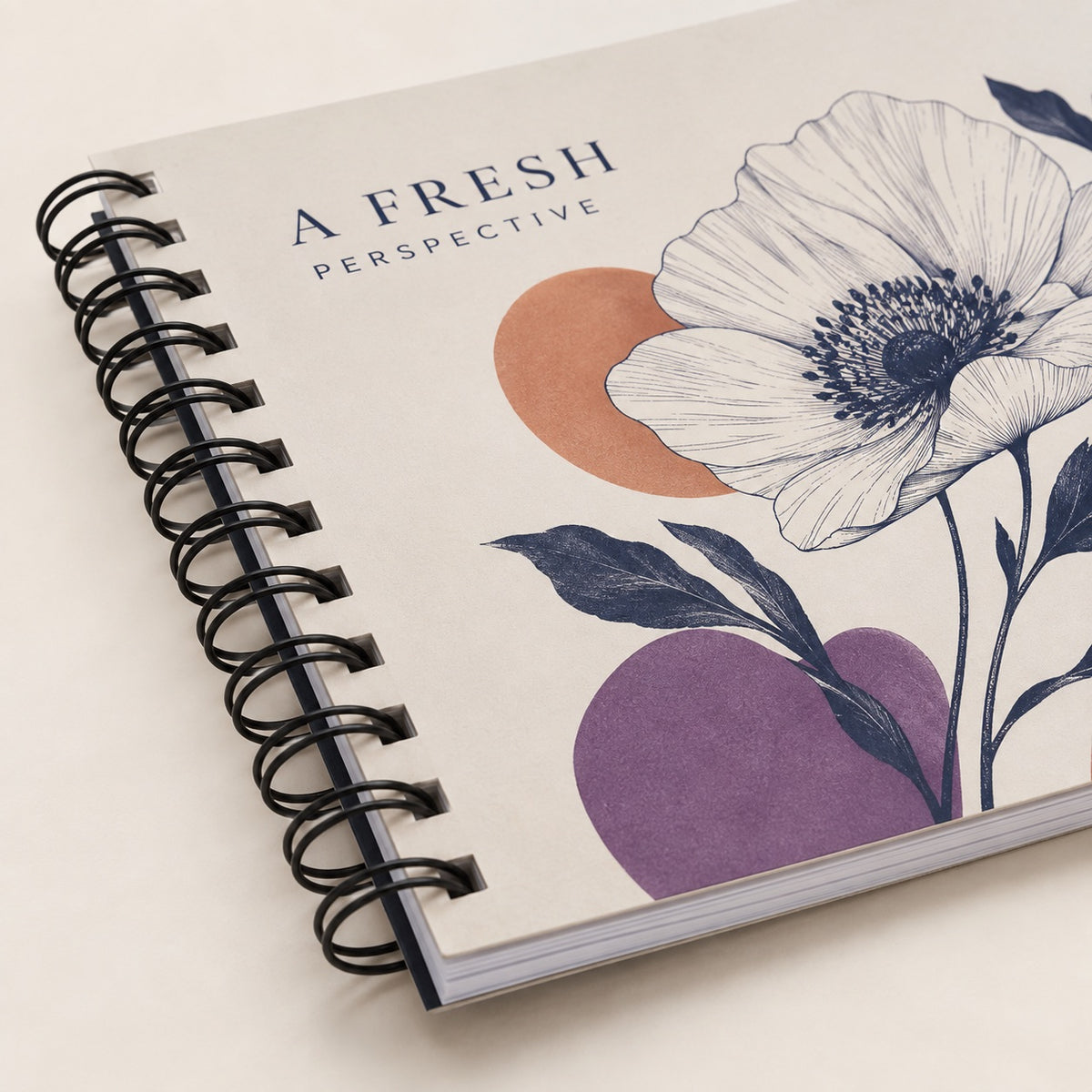 Square Wiro Bound Brochures print and material detail
