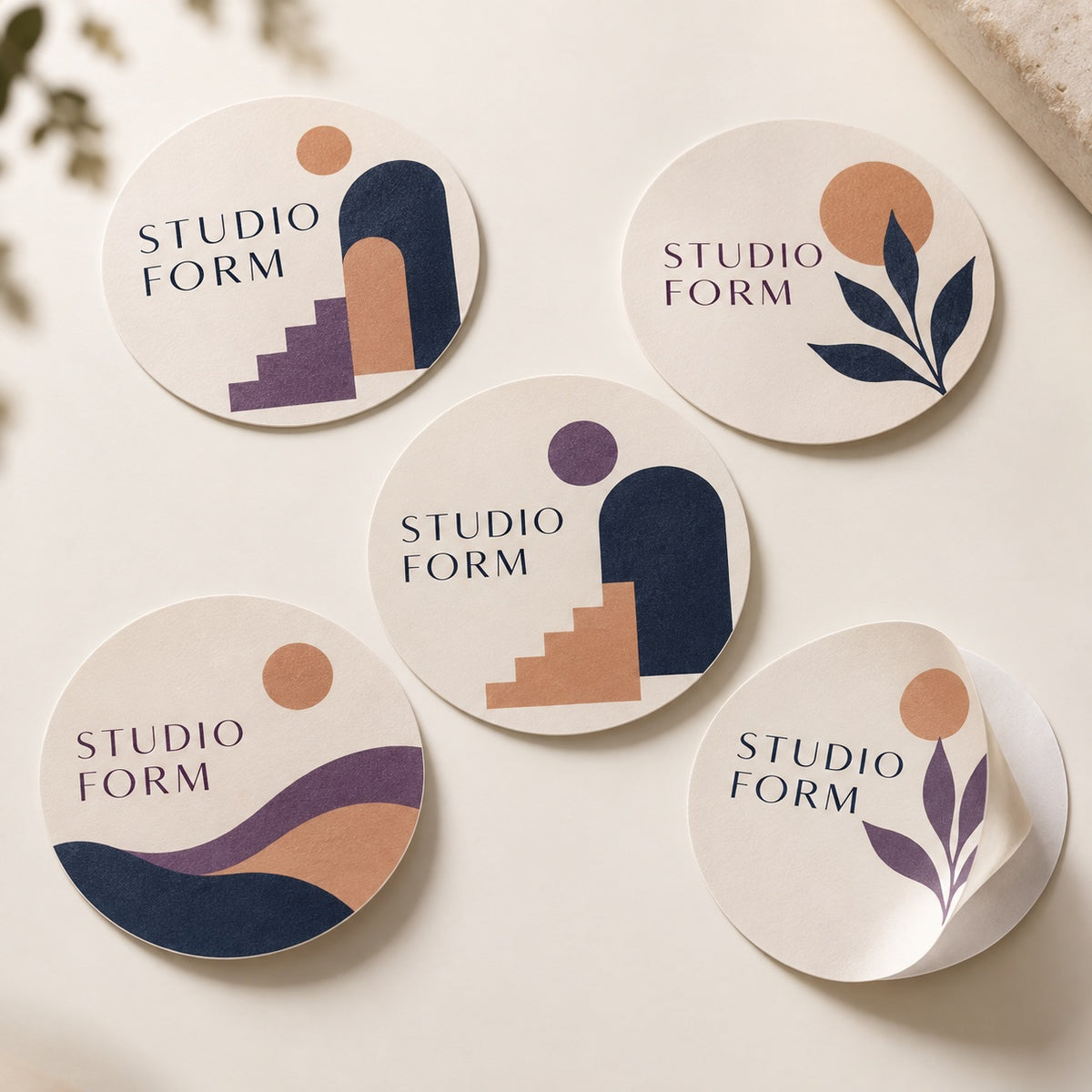 Stickers cut to size full product example