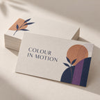 Textured Business Cards print and material detail