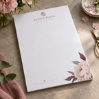 Letterheads: BLOOM ROOM florist example artwork