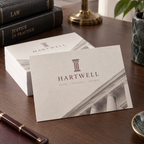 Pulp Postcards: HARTWELL legal practice example artwork