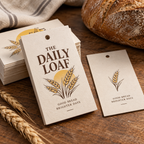 Pulp Swing Tags: THE DAILY LOAF bakery example artwork
