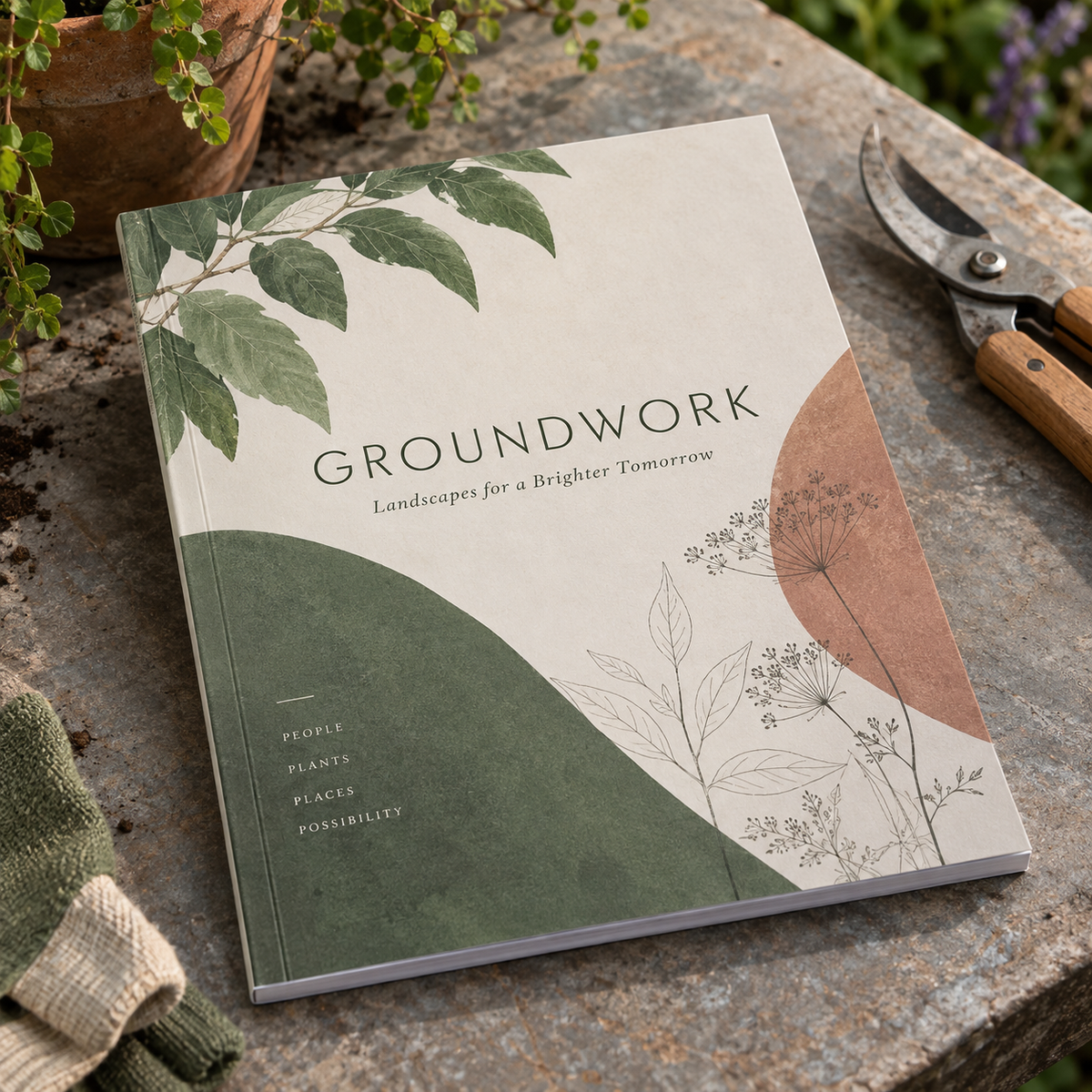 Royal Perfect Bound Books & Brochures: GROUNDWORK landscape gardener example artwork