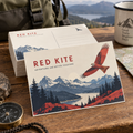 Silk Postcards: RED KITE adventure club example artwork