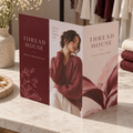Z-Fold Flyers & Leaflets: THREAD HOUSE clothing boutique example artwork